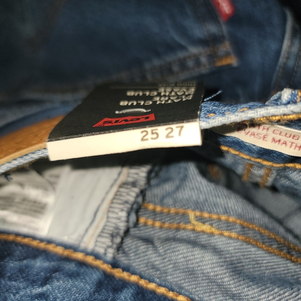 Levi's Math Club Flare High Rise Blue Jeans - Picture 6 of 11